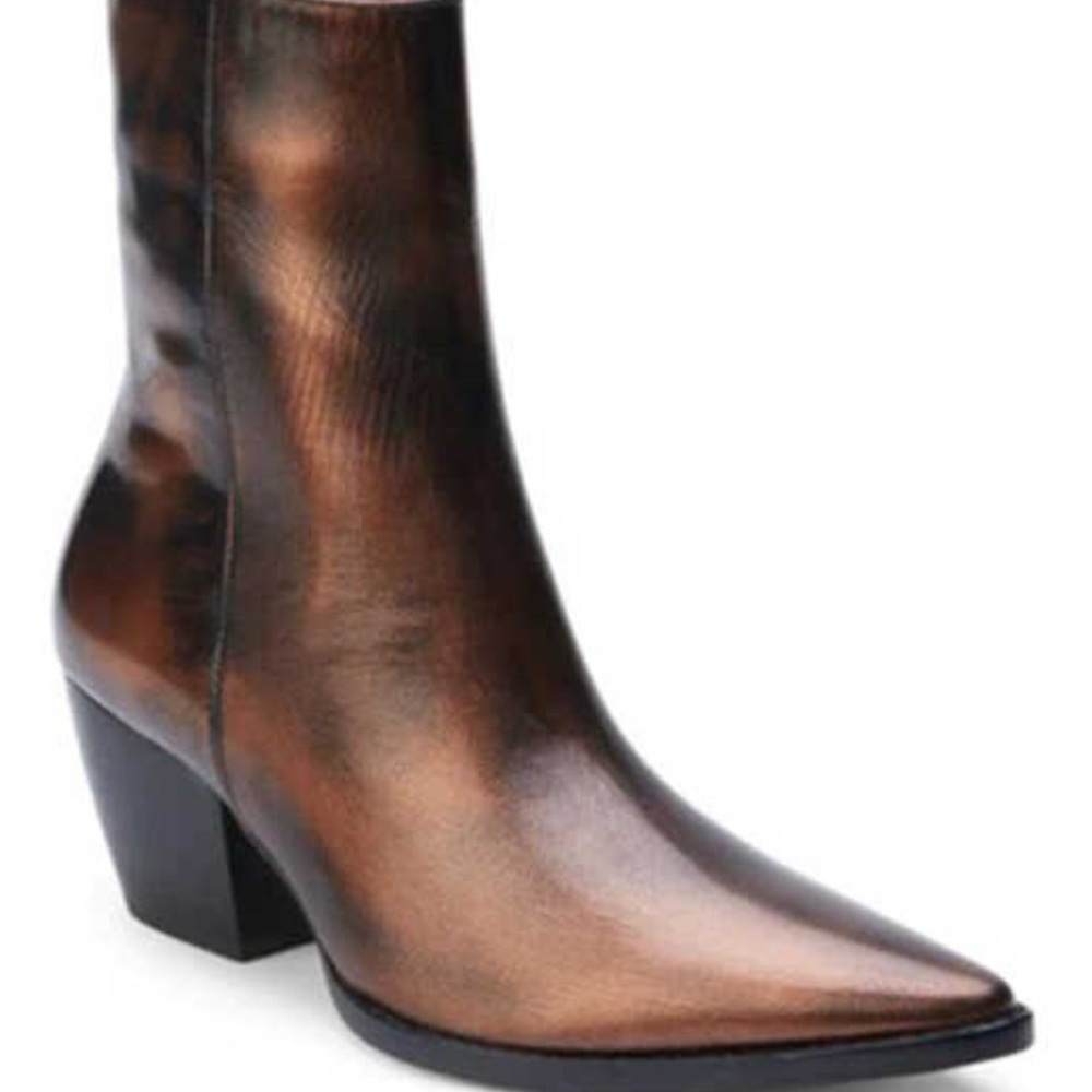 Stylish Metallic Ankle Boots